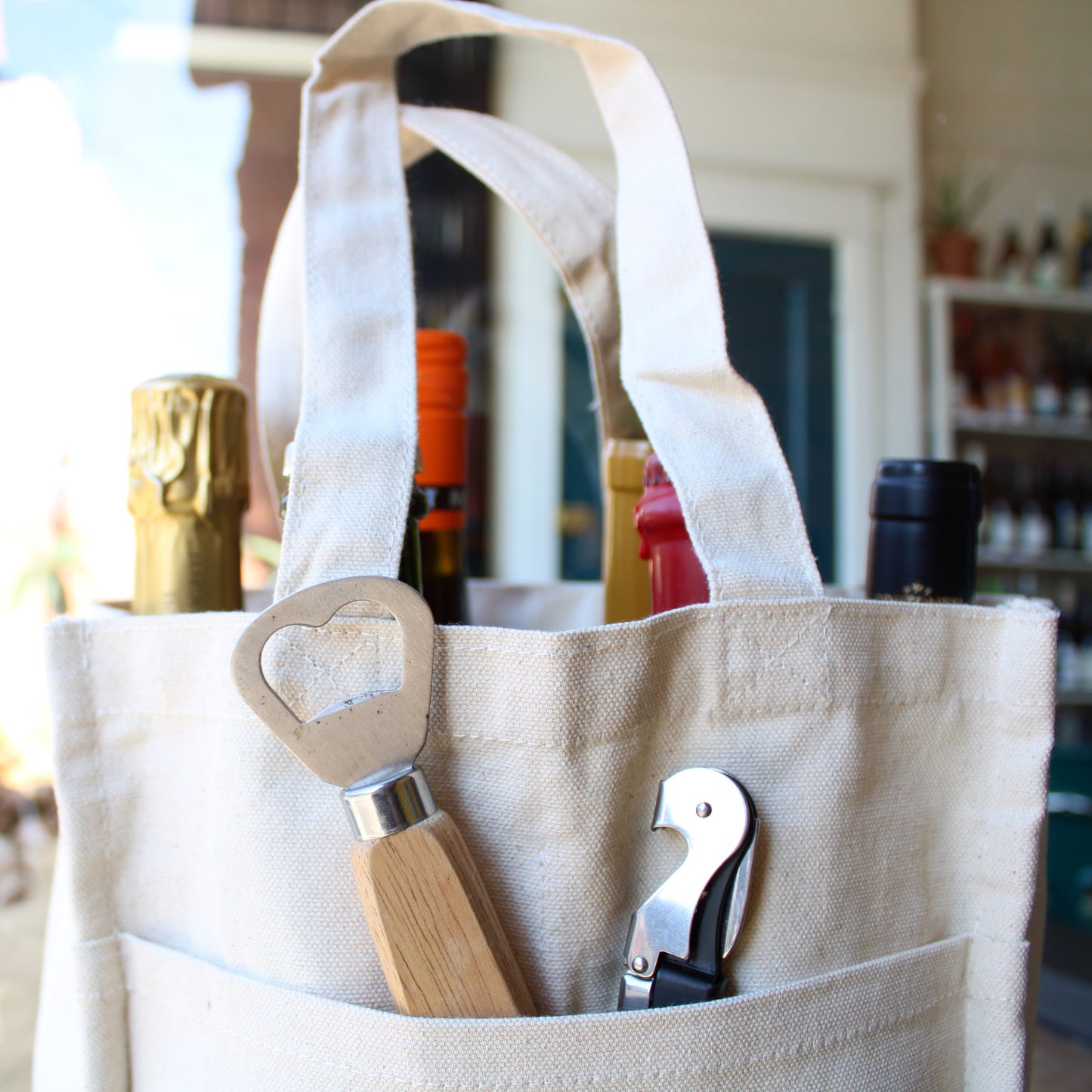 Bossanova Canvas Bottle Tote