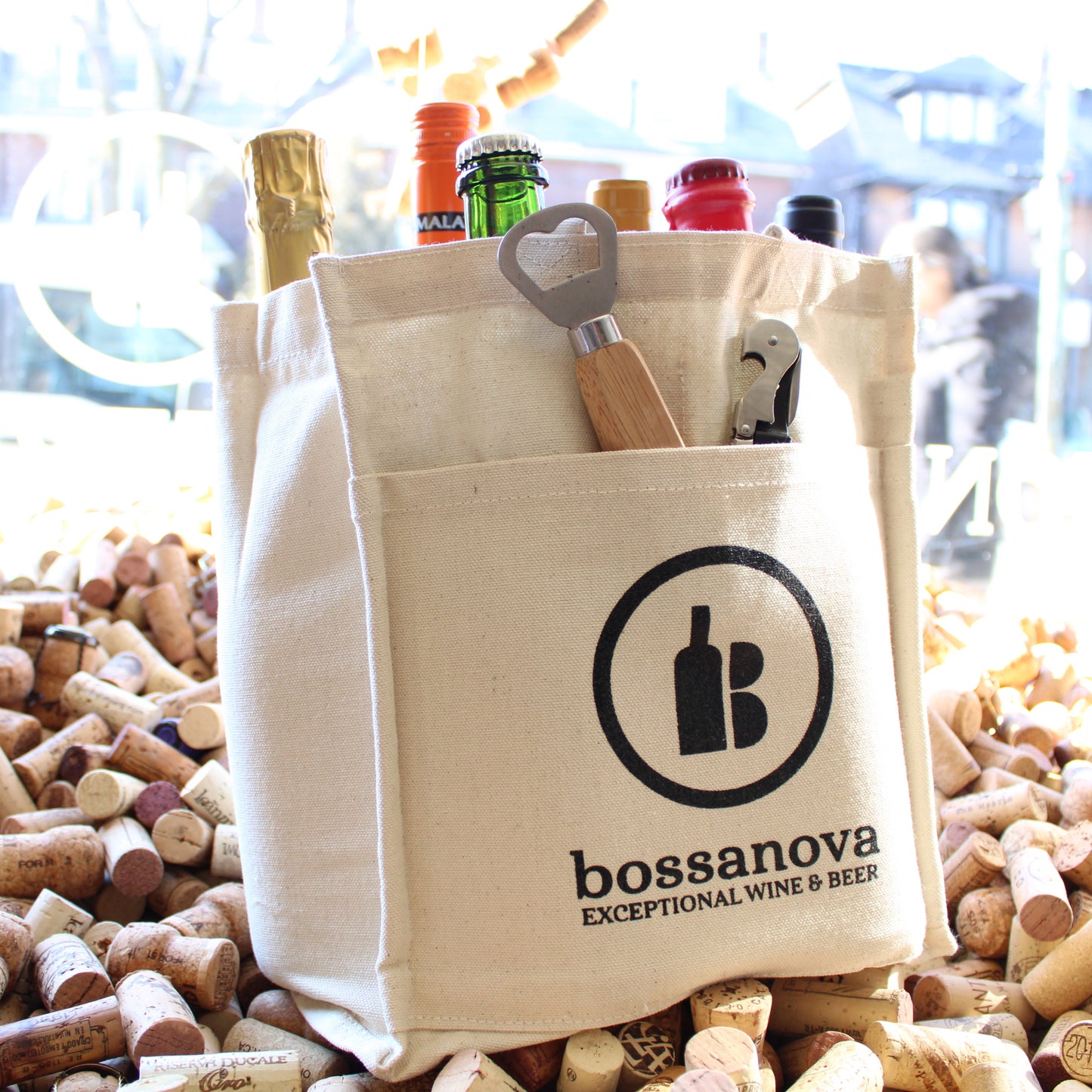Bossanova Canvas Bottle Tote